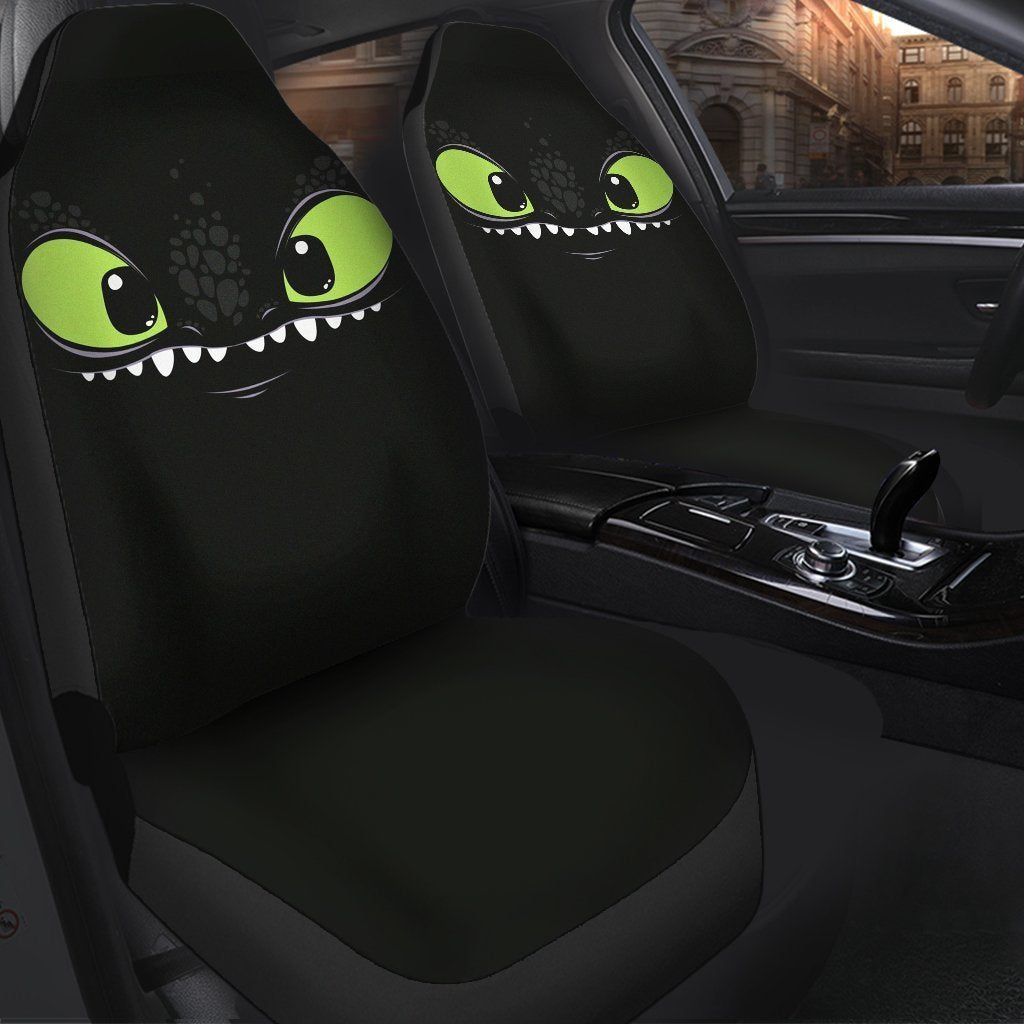 Wolf Sad Face Wild Car Seat Cover ( Set of 2)