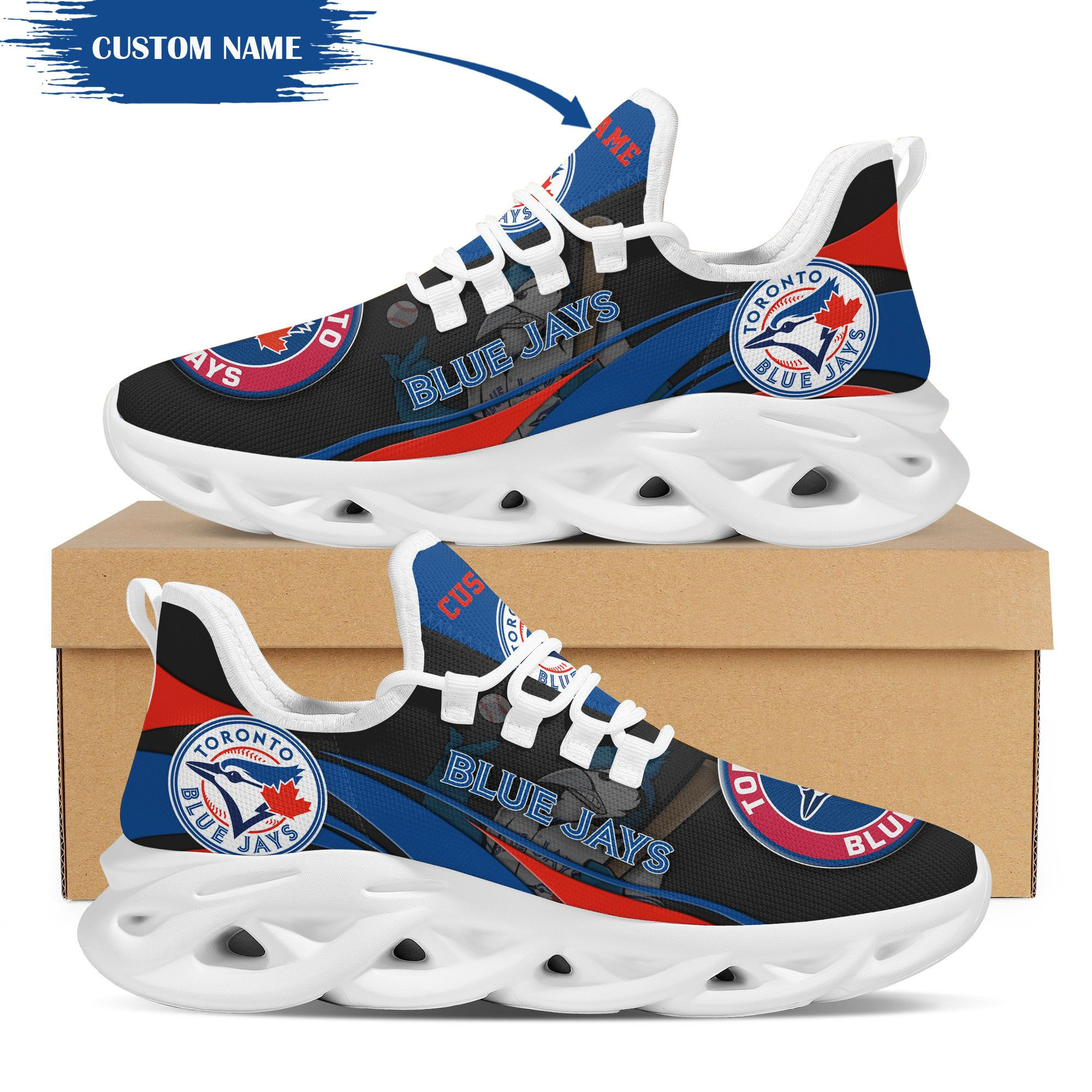 BYU Cougars Custom Personalized Max Soul Sneakers Shoes