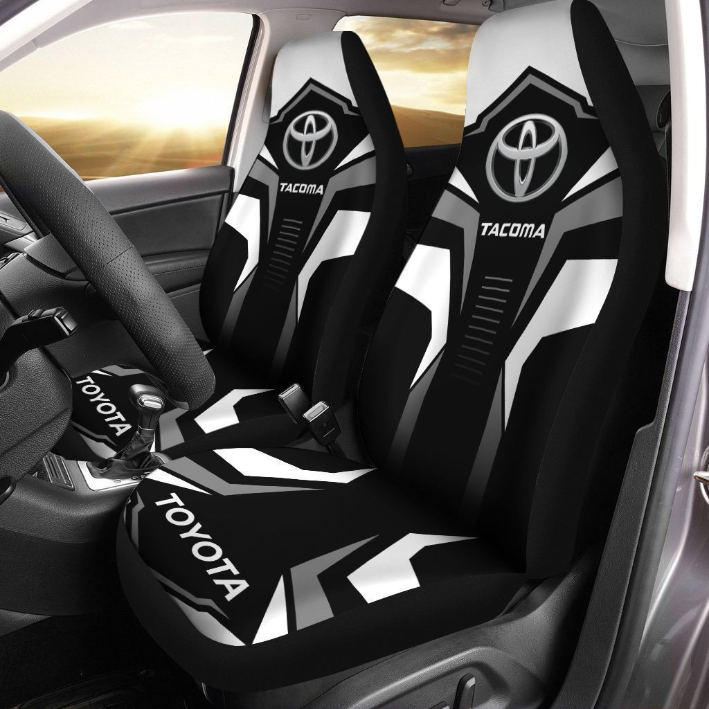 Tacoma  Car Seat Cover (Set of 2) Ver 1 (White)