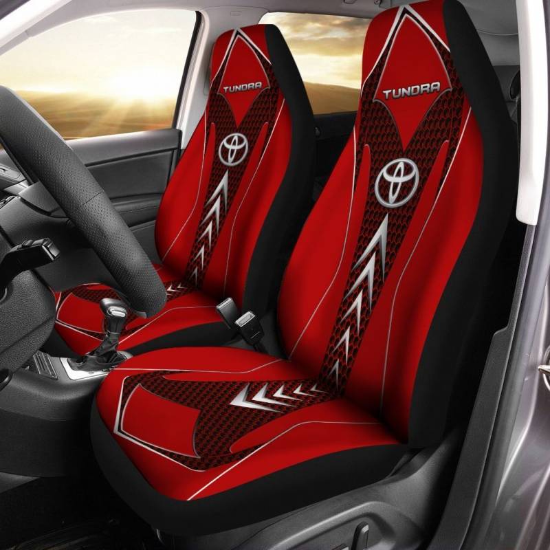 Toyota Tundra Nct-Ht Car Seat Cover (Set Of 2) Ver 4 (Red)