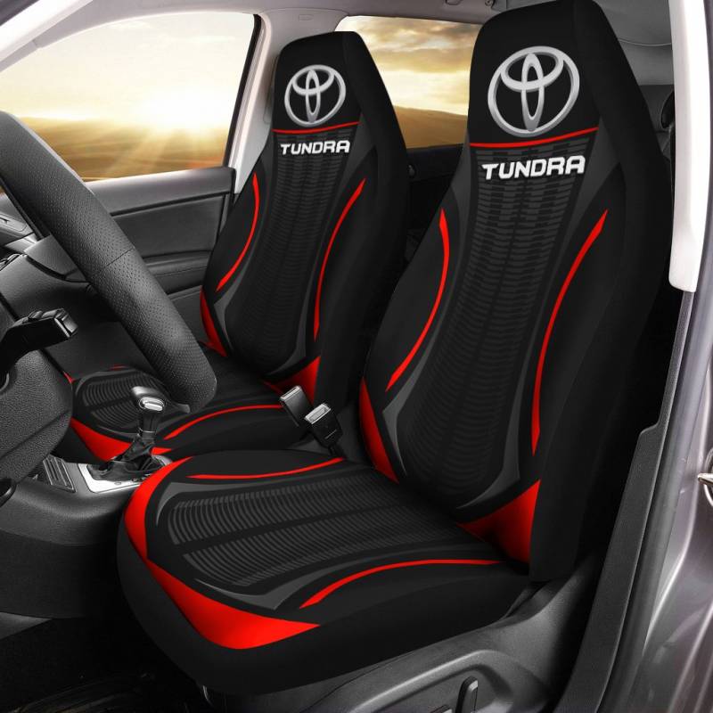 Toyota Tundra VTH Car Seat Cover (Set of 2) Ver 1 (Brown)