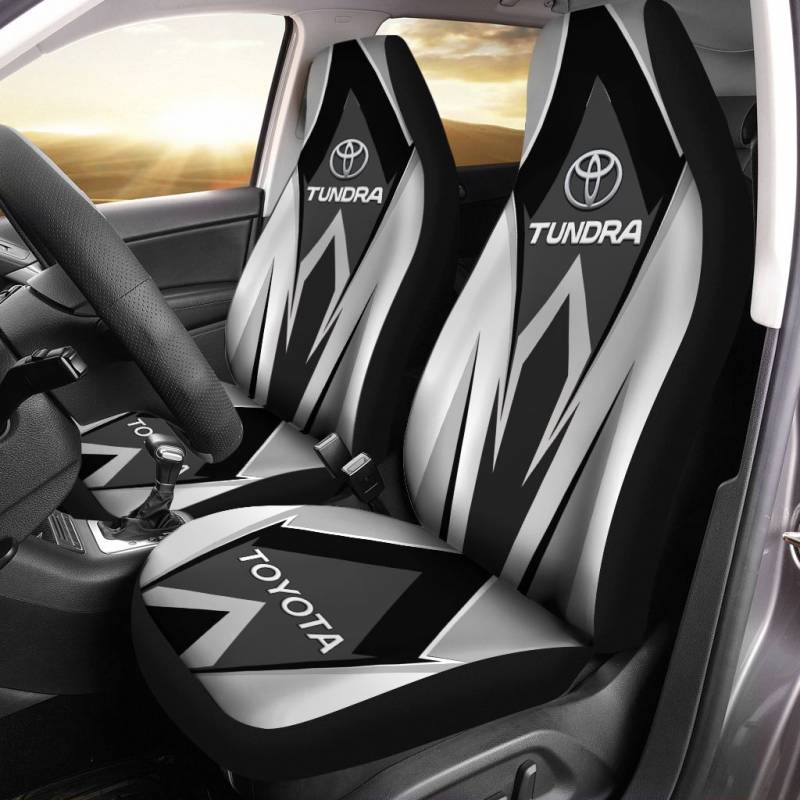 Toyota TUNDRA TDV Car Seat Cover (Set of 2) Ver 4 (Red)