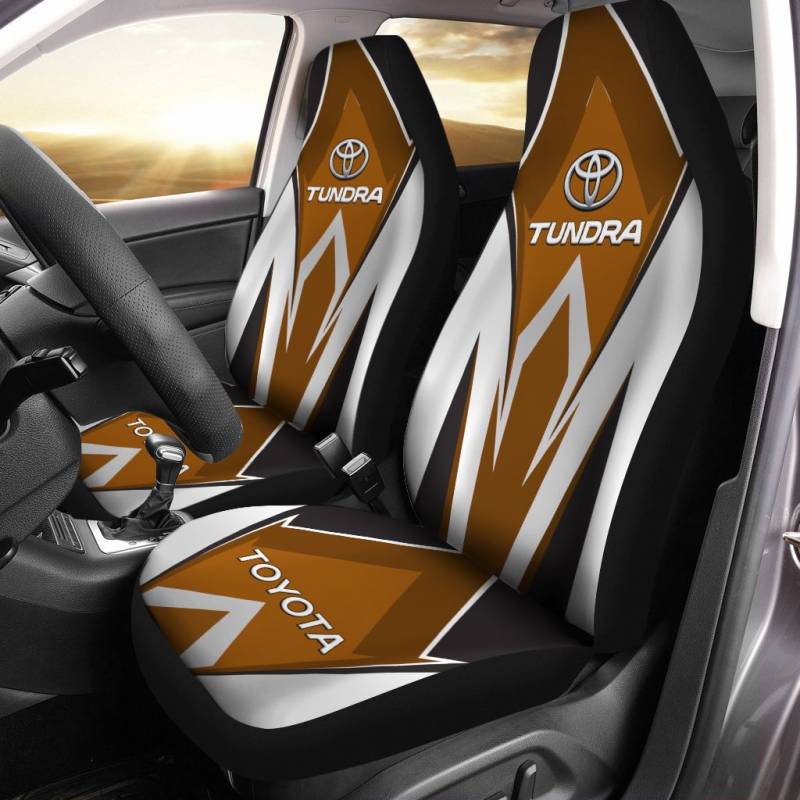 Toyota Tundra Car Seat Cover (Set Of 2) Ver 2 (Pine Green Dark)