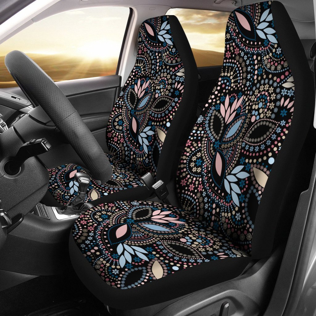 Ariel Art Laying On Rock Car Seat Cover ( Set of 2)