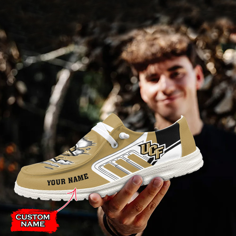 Arkansas Razorbacks Personalized Hey Dude Sports Shoes - Custom Name Design