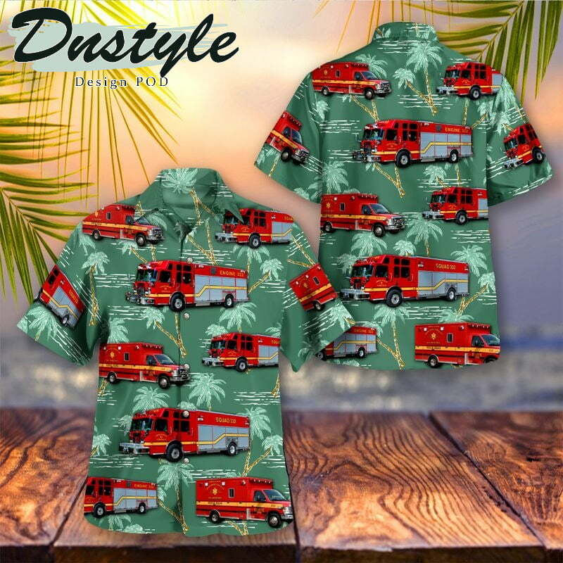 Skyline Fire Rescue Santa Rosa County Florida Hawaiian Shirt