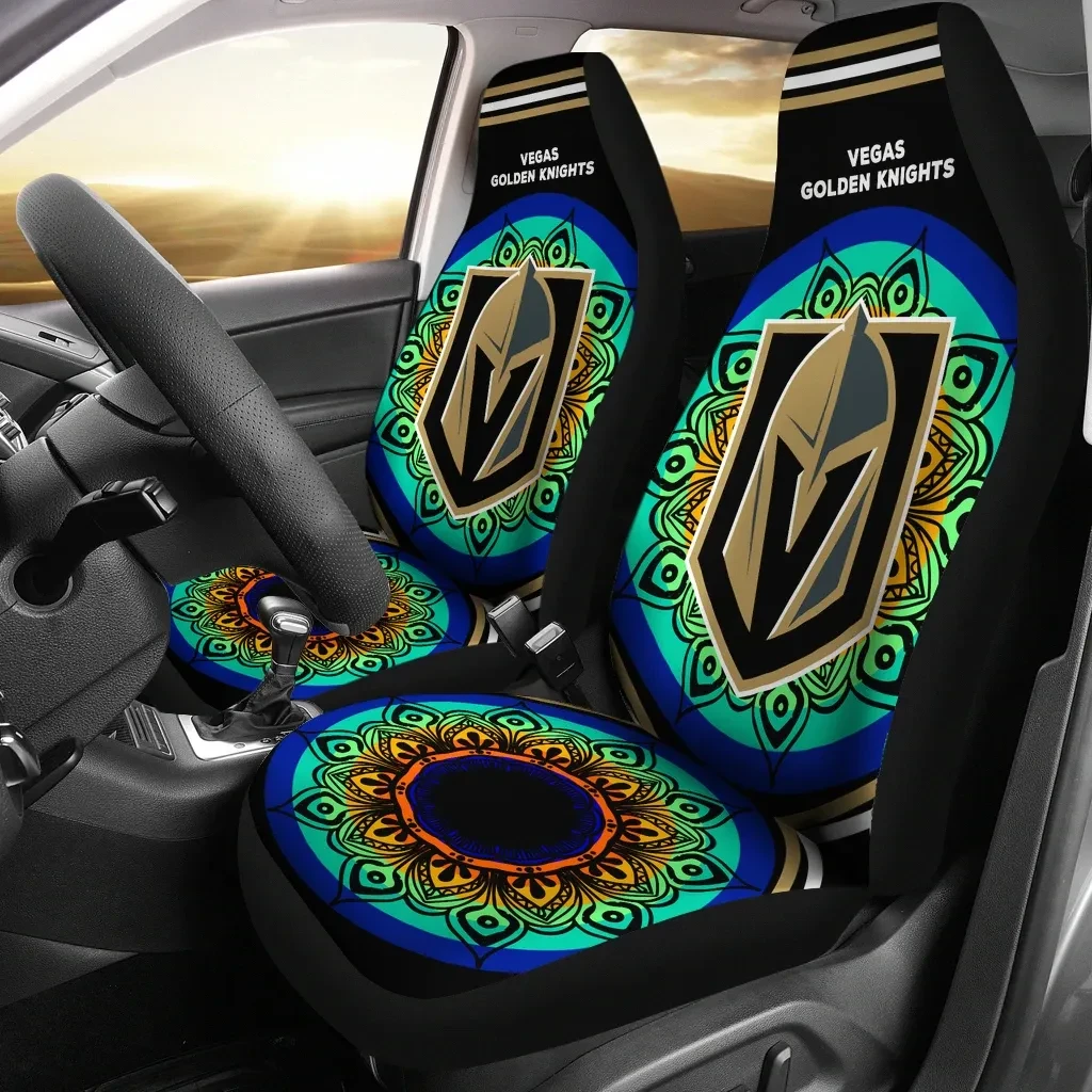 Party Skull Vegas Golden Knights Car Seat Covers
