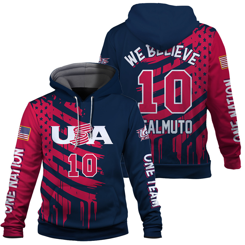 USA We Are USA Baseball Flag 2023 Arenado 28 World Baseball Classic Red Unisex 3D Hoodie