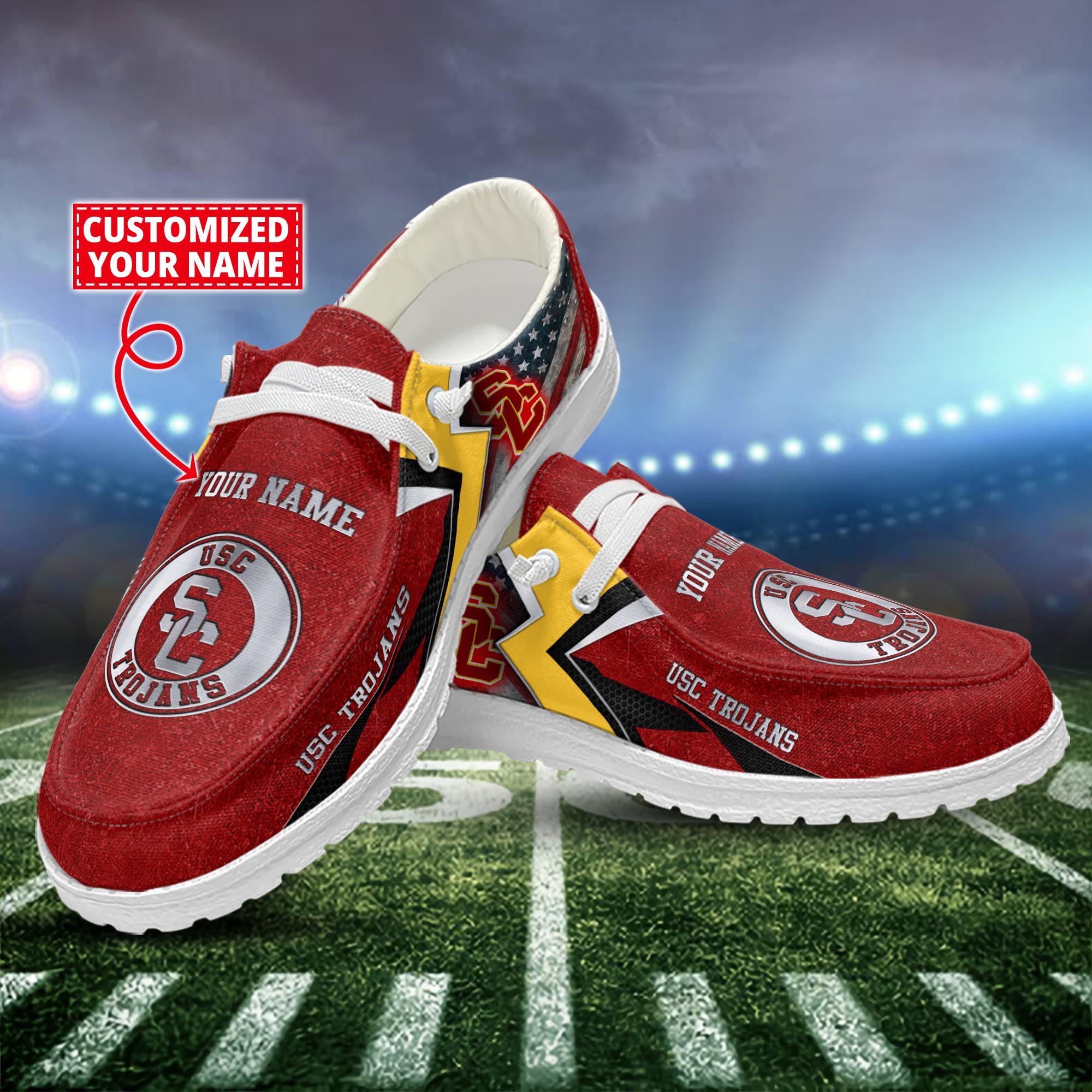 Oklahoma State Cowboys Personalized Hey Dude Sports Shoes - Custom Name Design