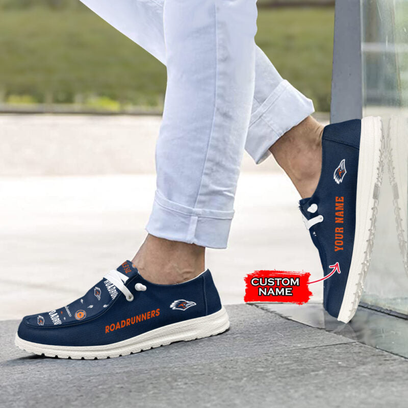 Texas Longhorns Personalized Hey Dude Sports Shoes - Custom Name Design