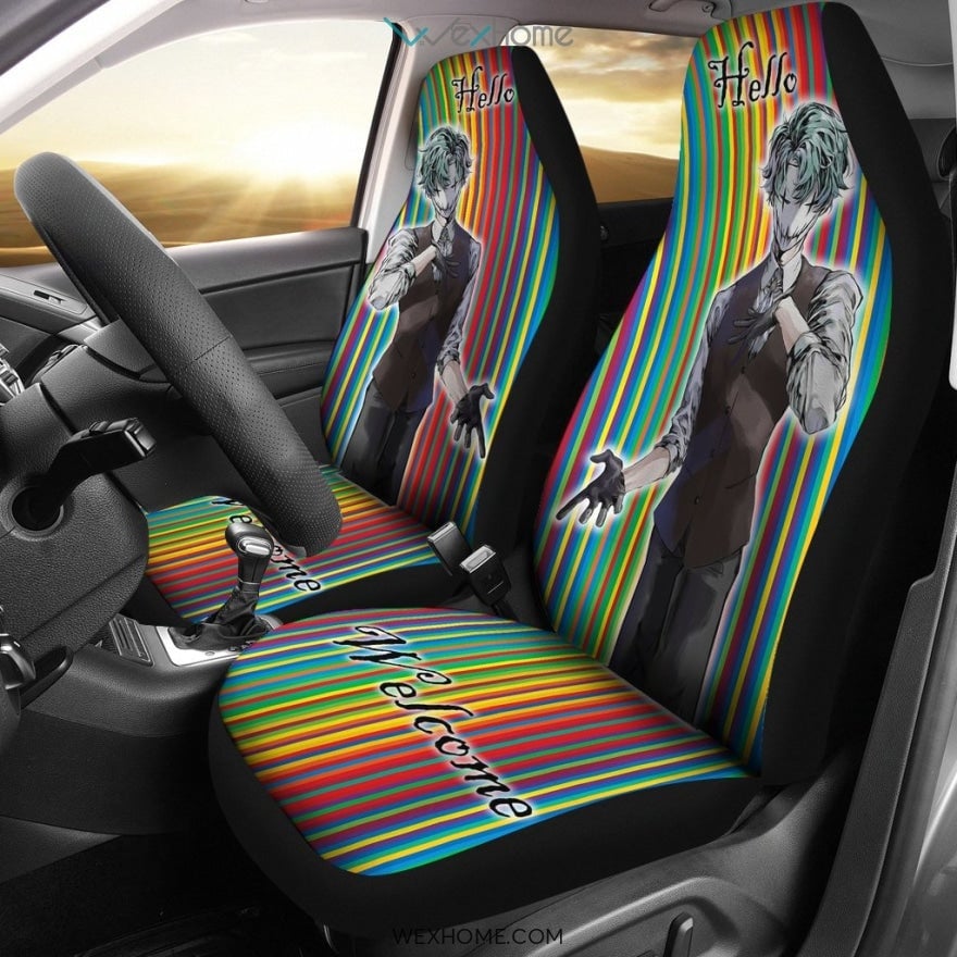 Slender Man Minimal Artwork Seat Covers