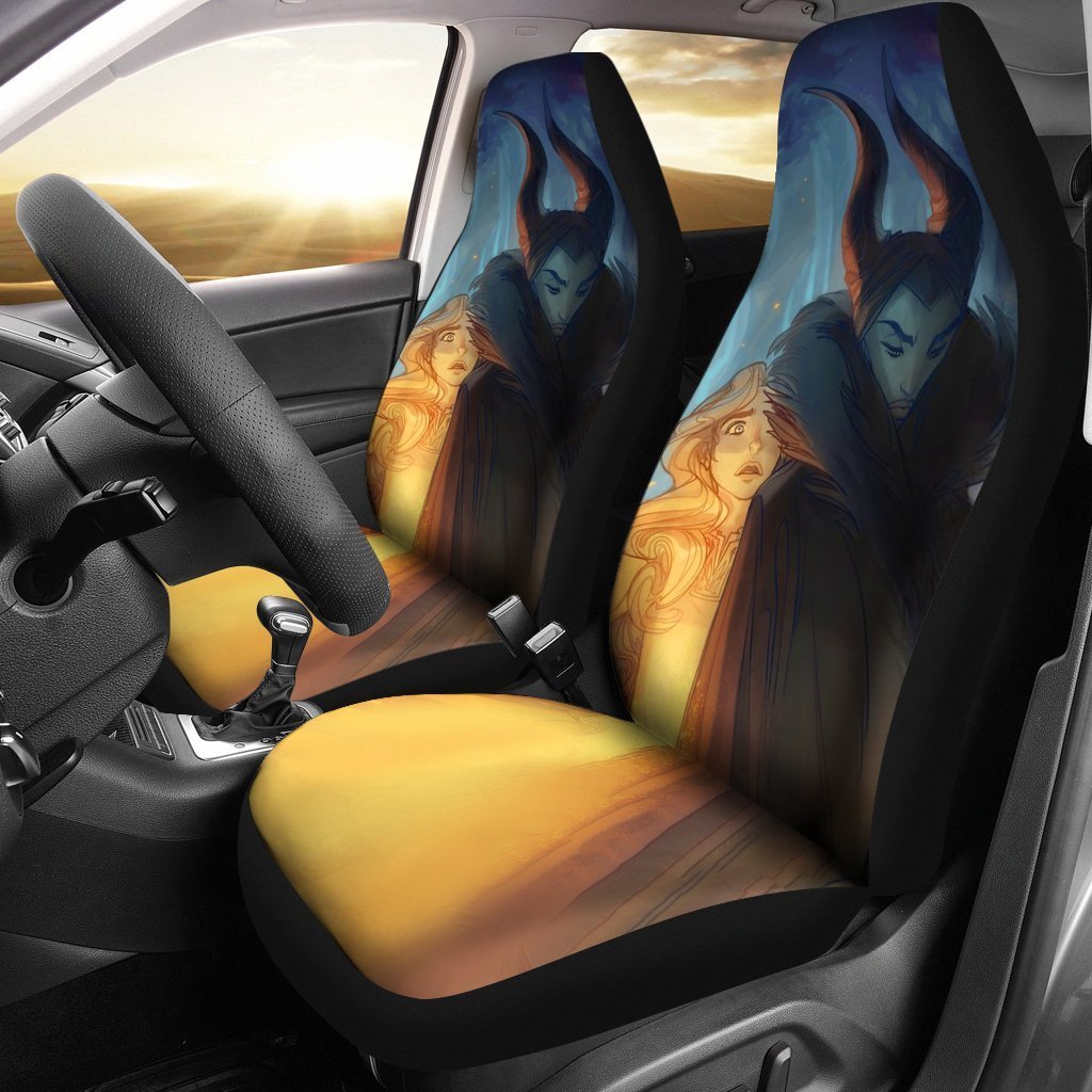 Samoyed Cute Car Seat Cover ( Set of 2)