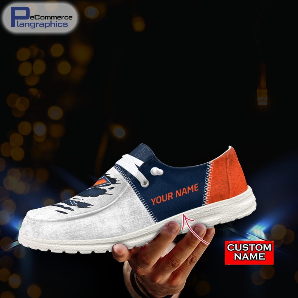 Virginia Tech Hokies Custom Name Hey Dude Shoes 