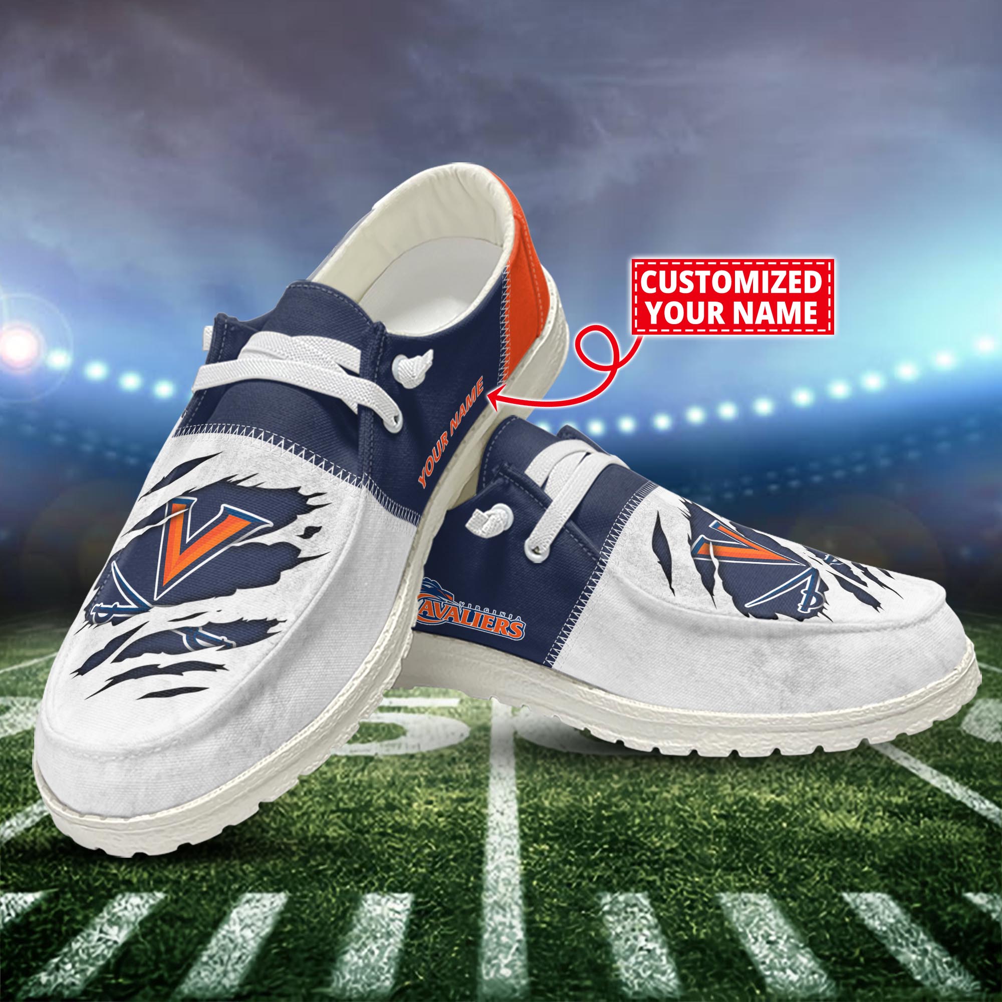 Pittsburgh Panthers Personalized Hey Dude Sports Shoes - Custom Name Design