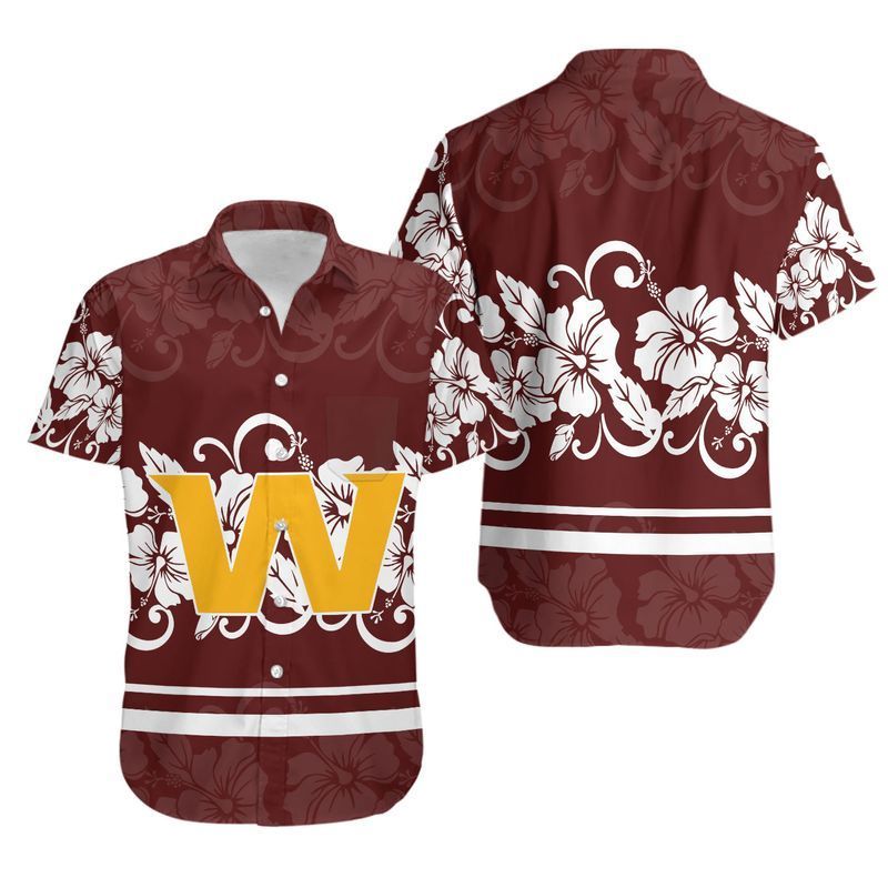 Seattle Seahawks Skull and Hibiscus Flower Hawaiian Shirt