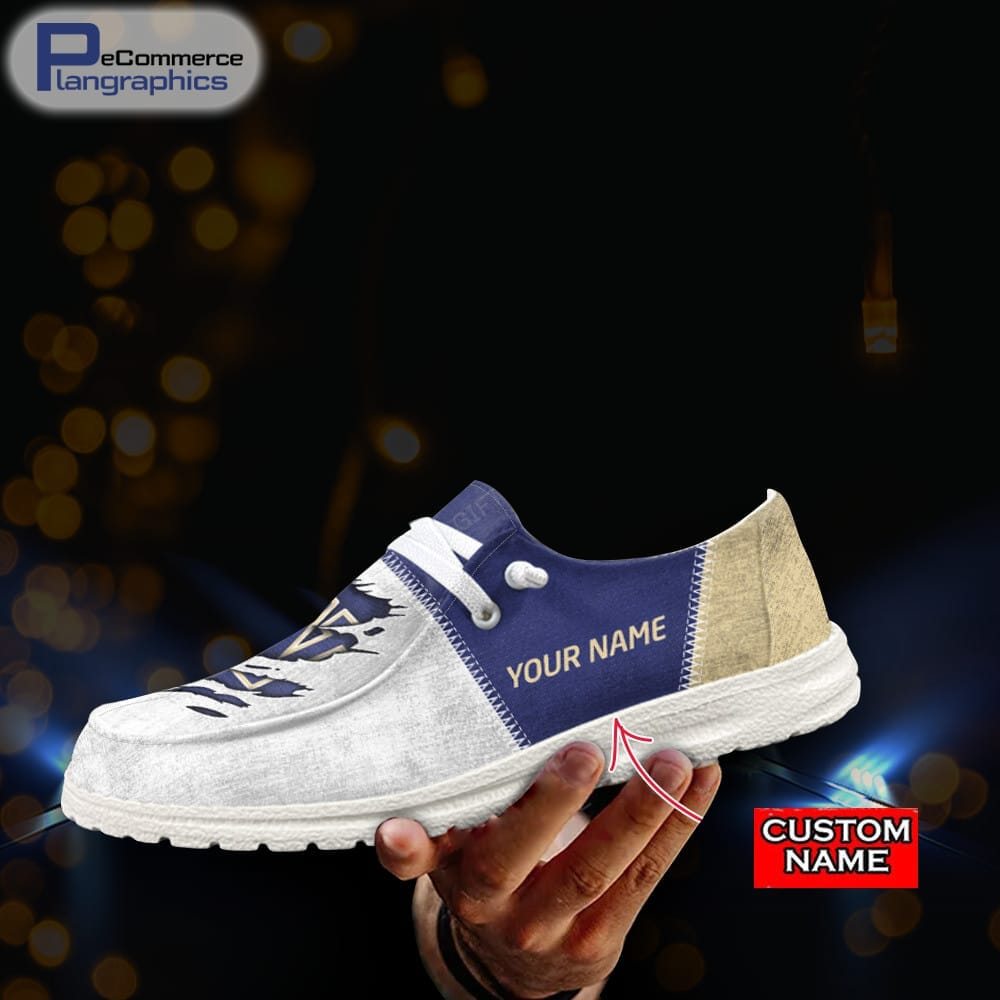 UCLA Bruins Custom Name Hey Dude Shoes 