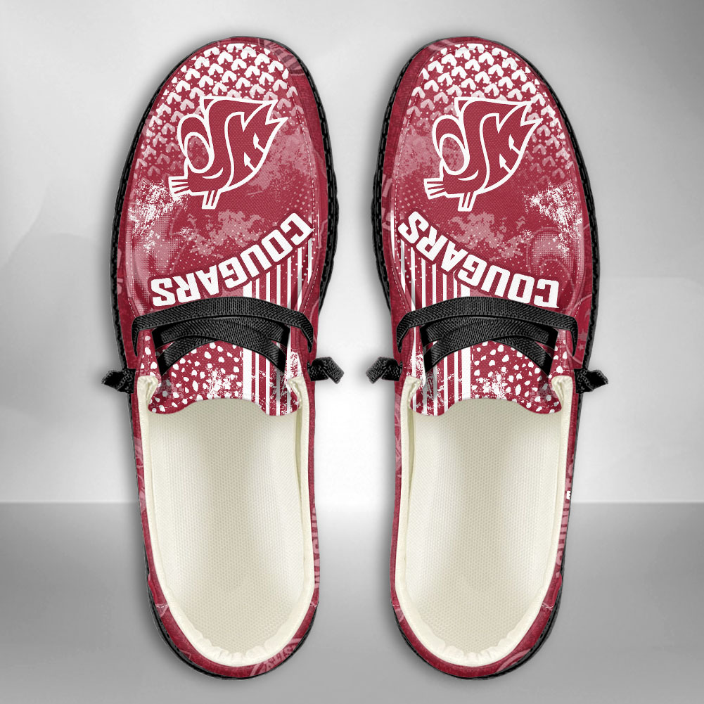 Wisconsin Badgers Personalized Hey Dude Sports Shoes - Custom Name Design