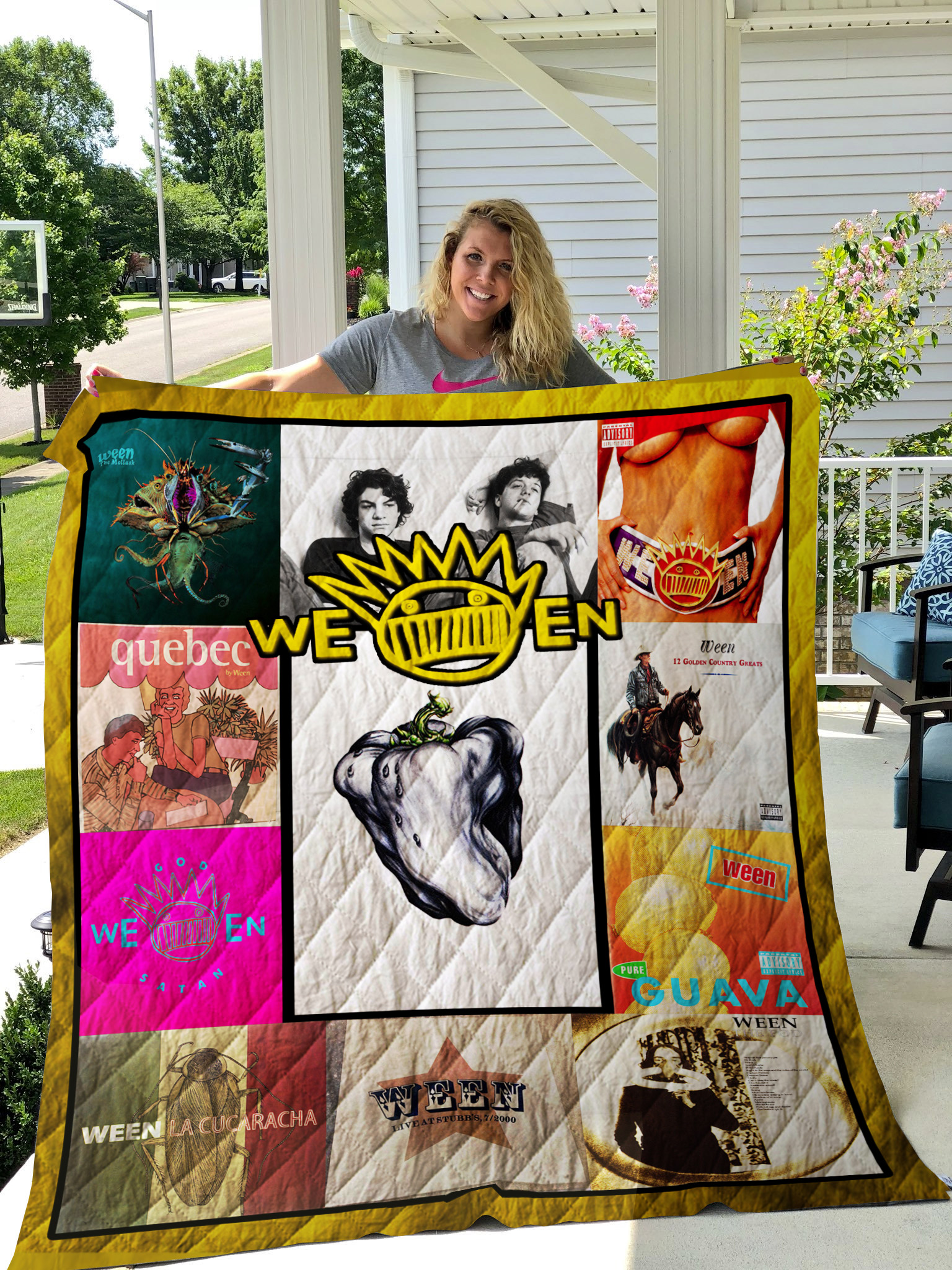 Radiohead Album Covers Quilt Blanket