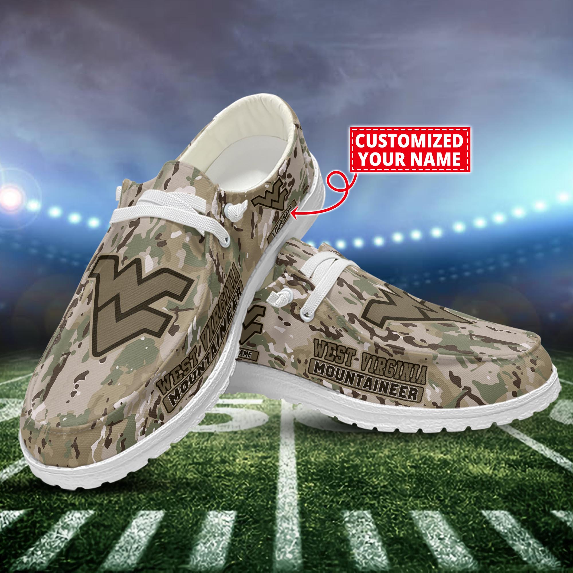 Auburn Tigers Personalized Hey Dude Sports Shoes - Custom Name Design