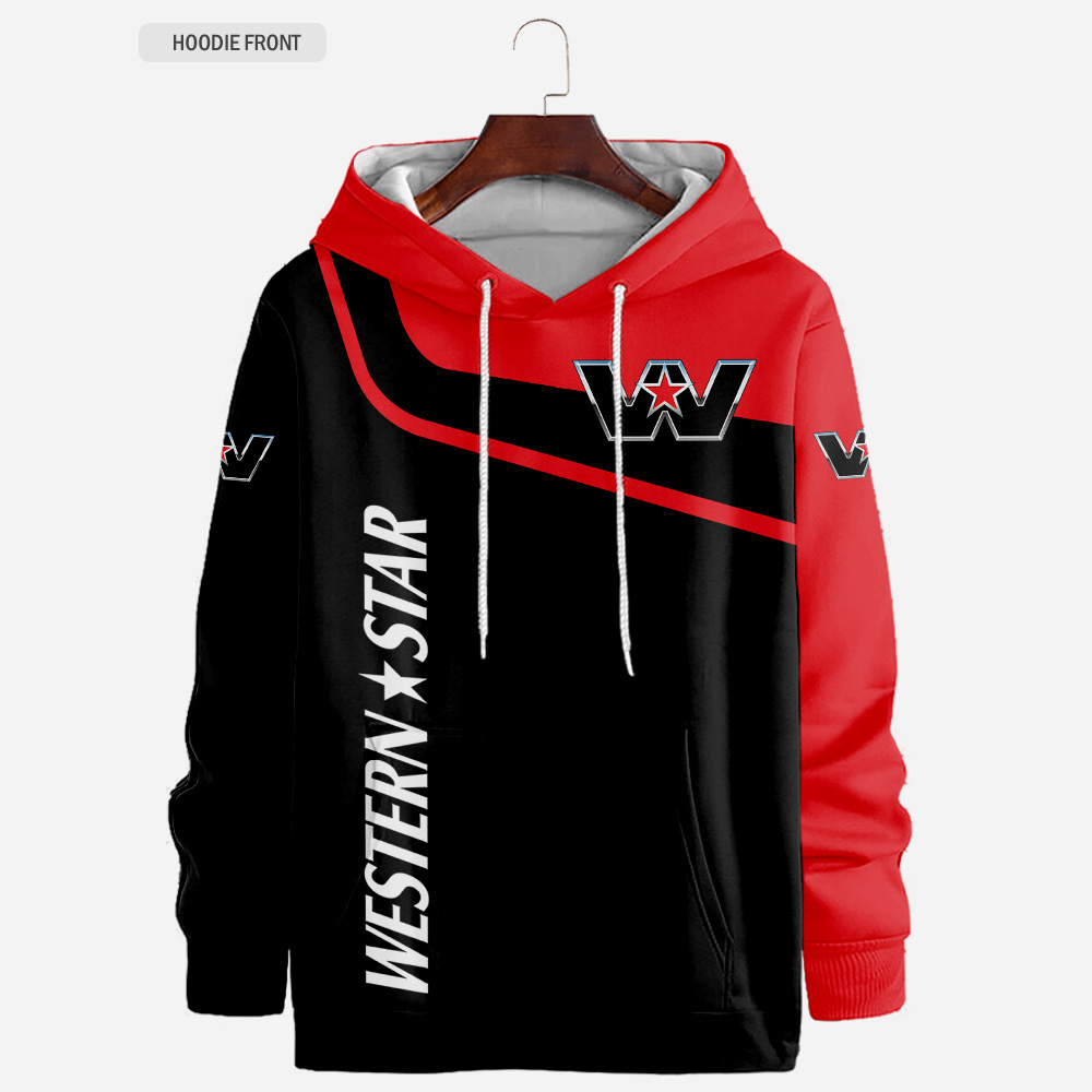 Western star t-shirt hoodie apparel 3D full printing