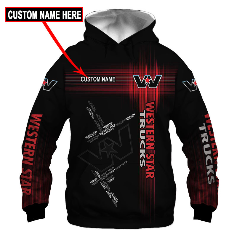 Western star t-shirt hoodie apparel 3D full printing
