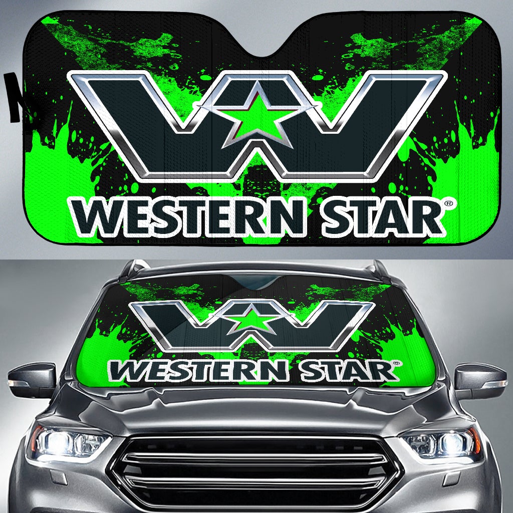 Western Star Windshield Sun Shade Green