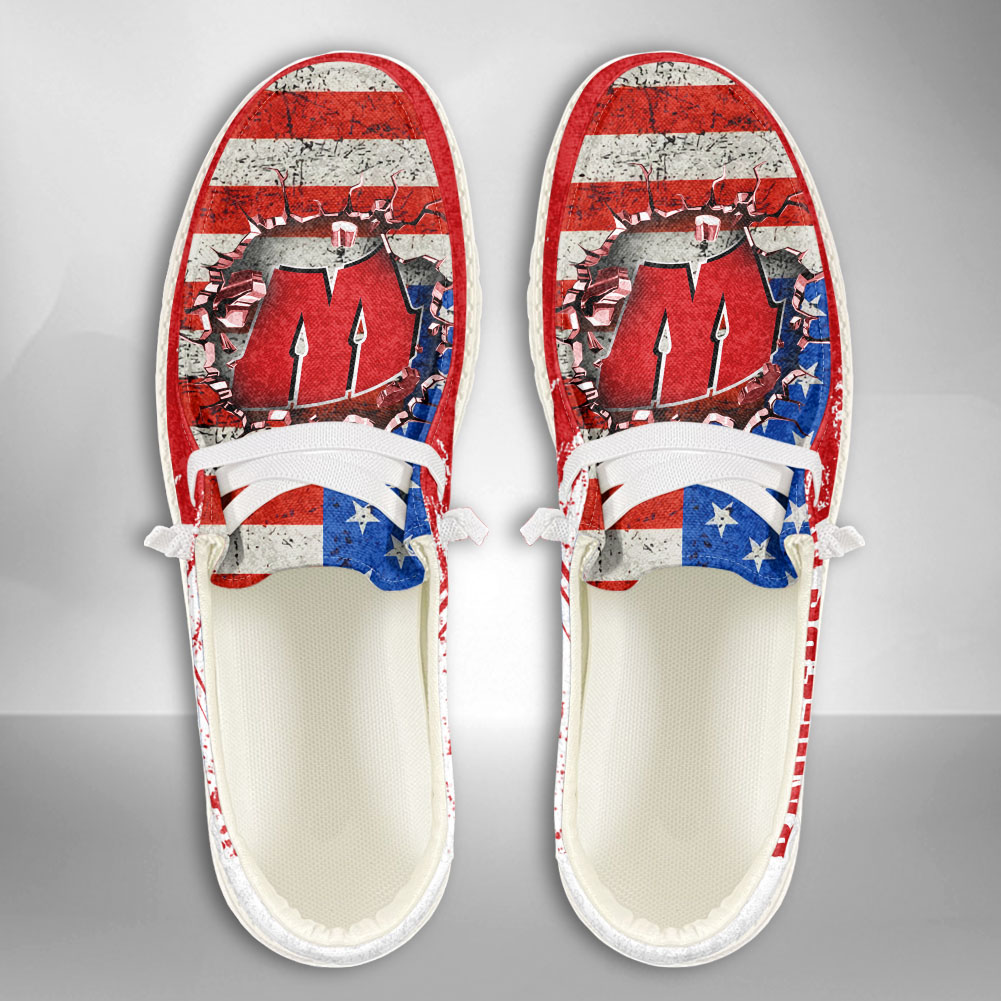 Northern Illinois Huskies Personalized Hey Dude Sports Shoes - Custom Name Design