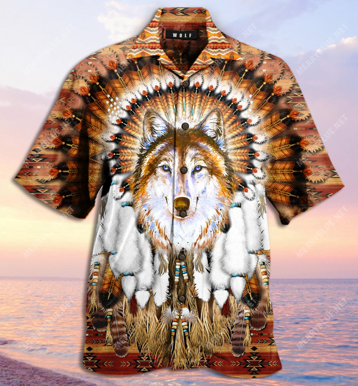 The Chicago Bears Print Hawaiian Shirt