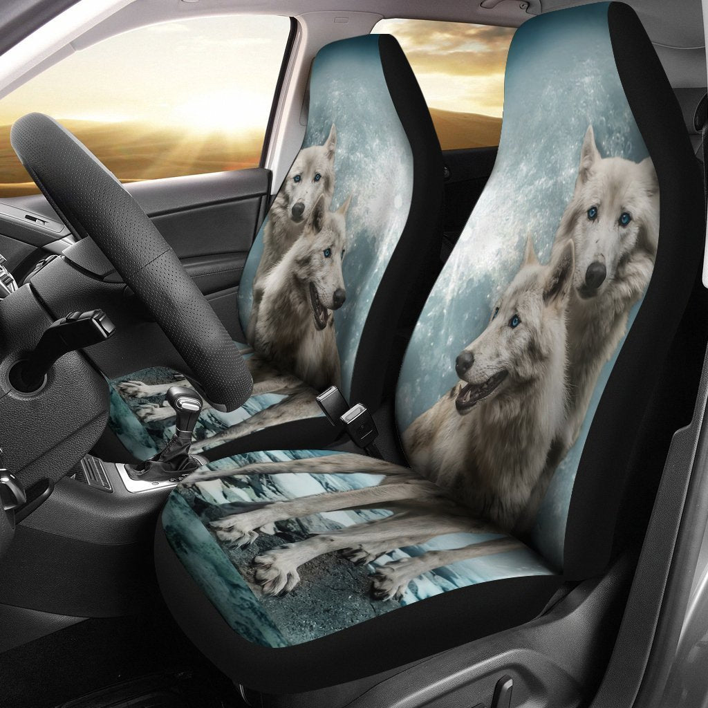 Black Panther King Mavel Car Seat Cover ( Set of 2)